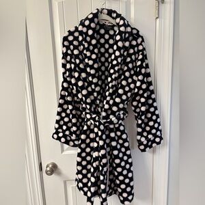 Kate Spade Polka Dot Fleece Robe